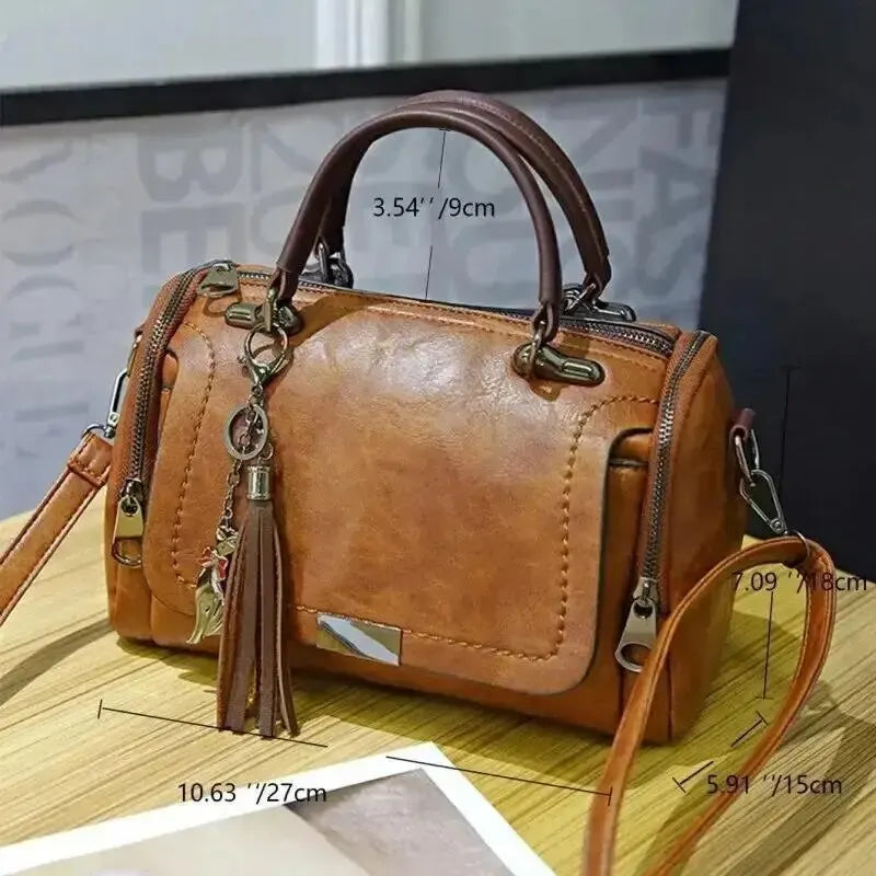 ✨ Bolsa Feminina com Borla — Grande Capacidade, Estilo Vintage e Versatilidade no Seu Dia a Dia!
