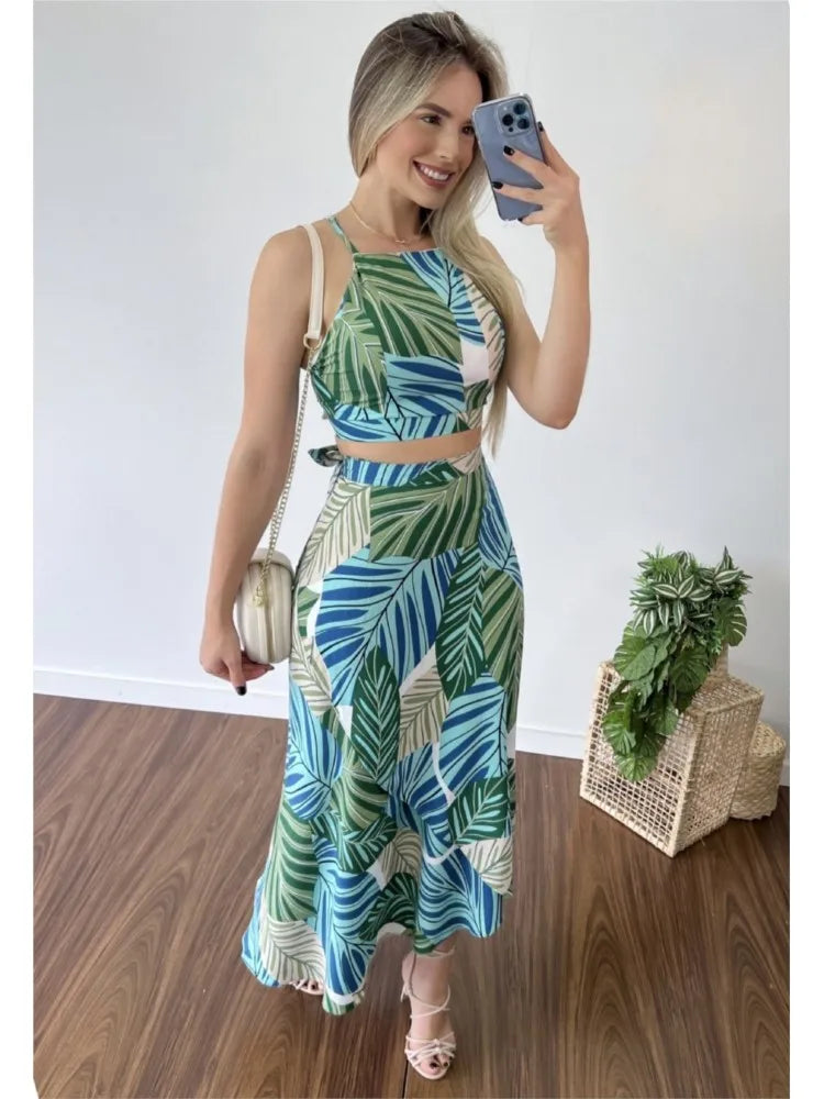 ✨ Conjunto 2 Peças Estilo Praia — Liberdade em Forma de Roupa