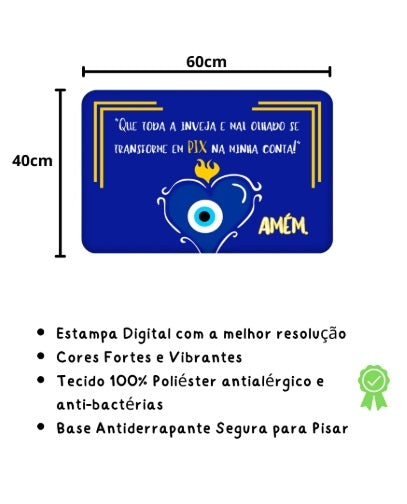🔵✨ Proteção e prosperidade logo na porta! Transforme seu lar em um imã de boas energias. 🌟