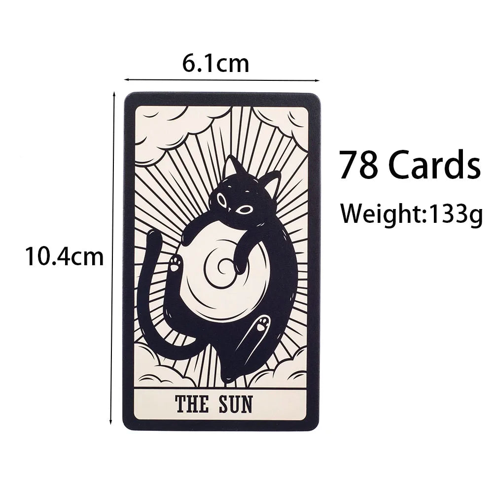 Kit de Cartas de Tarot "Kitten Tarot" – 78 Cartas para Leitura e Divinação