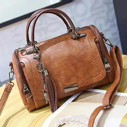 ✨ Bolsa Feminina com Borla — Grande Capacidade, Estilo Vintage e Versatilidade no Seu Dia a Dia!