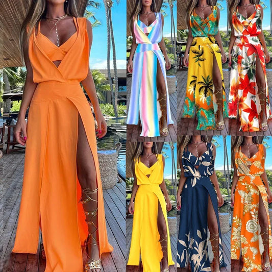 ✨ Conjunto 2 Peças com Vestido Longo e Colete
