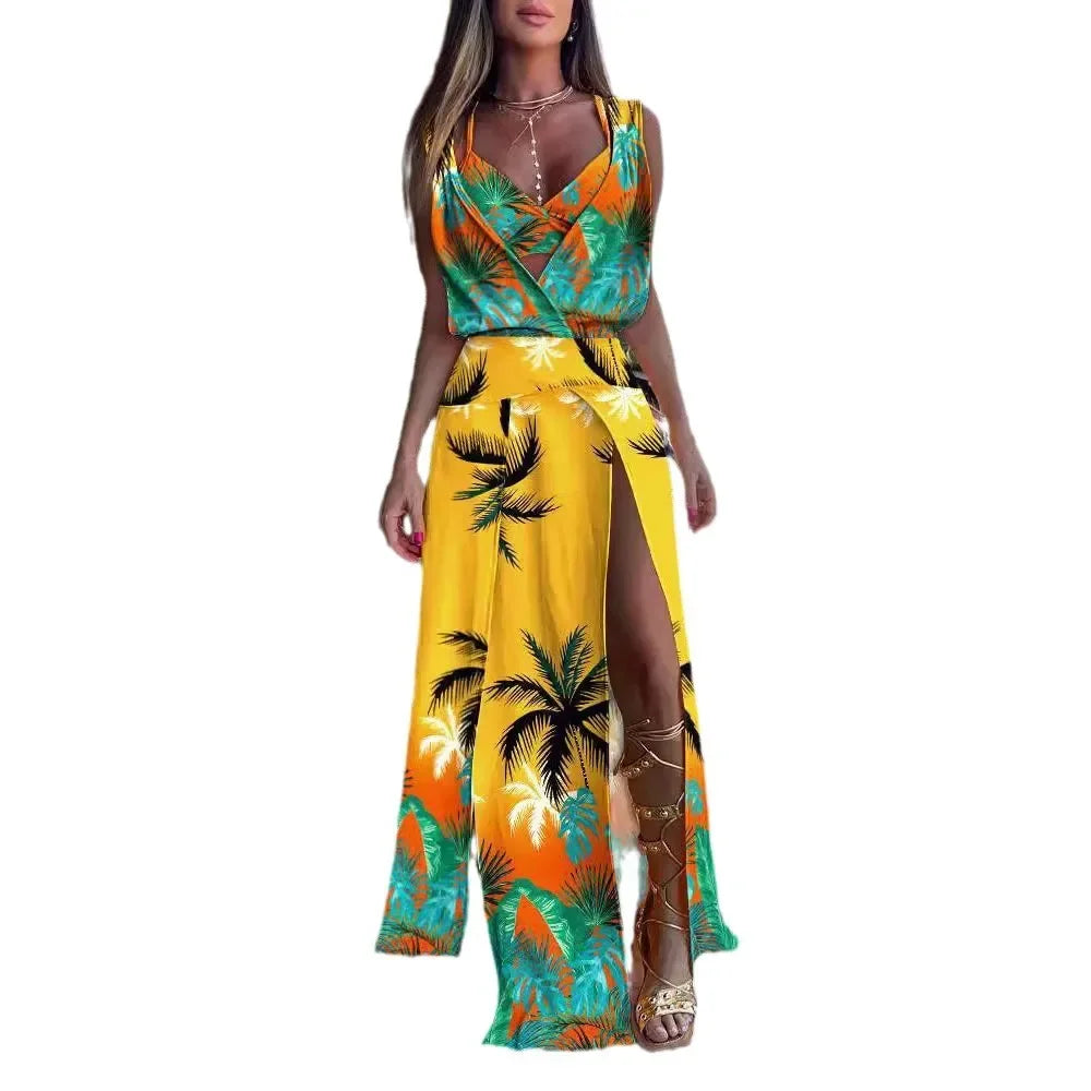✨ Conjunto 2 Peças com Vestido Longo e Colete