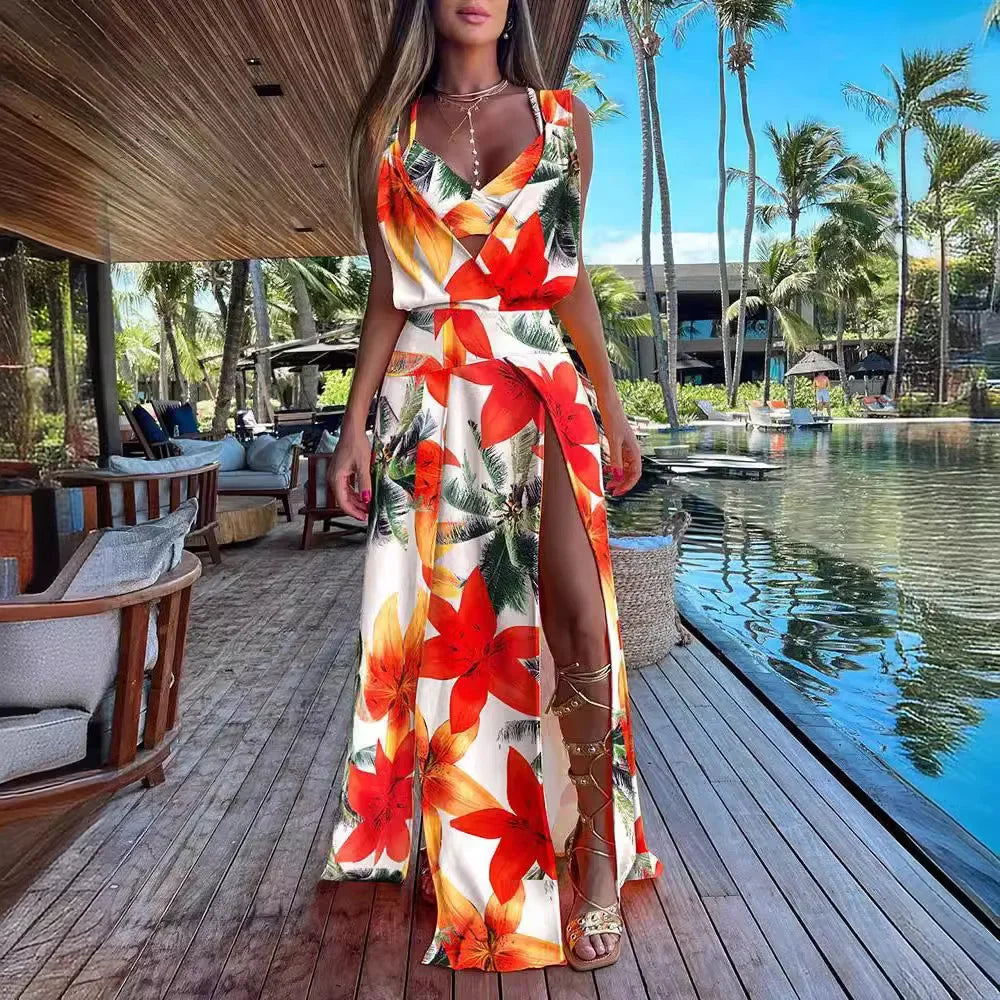 ✨ Conjunto 2 Peças com Vestido Longo e Colete